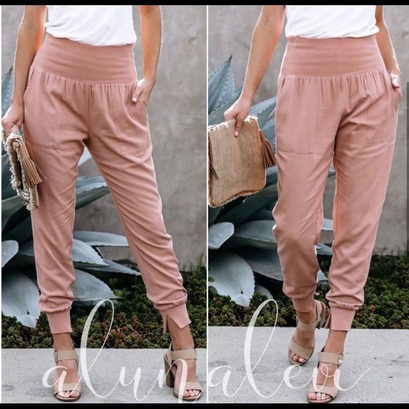 Private Label Pants - New! Pink Chic Soft Joggers